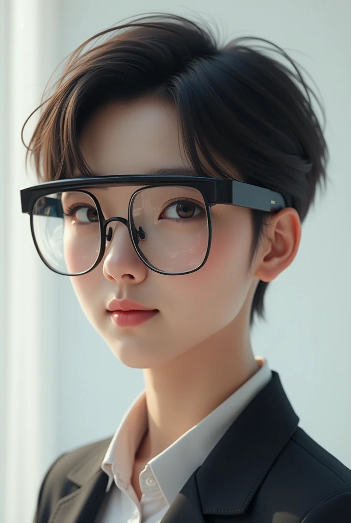 ren wearing smart glasses 