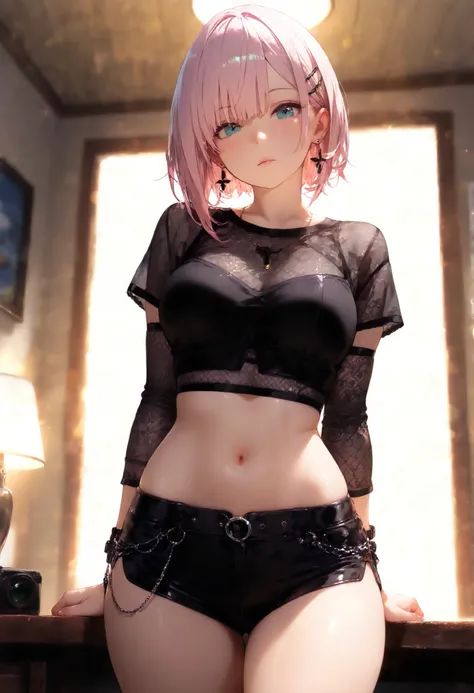 (Masterpiece, best quality , more details, 8k, 4K, hi res, ridiculous :1.3), ( Detailed Textured Lighting , detail surface lighting for viewers ), [ pastel color ] [ Calm Colors ] [ Anime Screen Cap ] [ photorealistic] A 3D character model,perfect proporti...