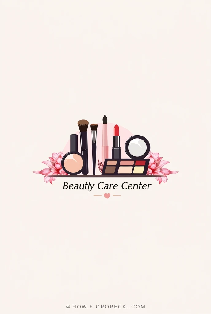 make me logo with maeup tools and also write simplon's beauty care center 