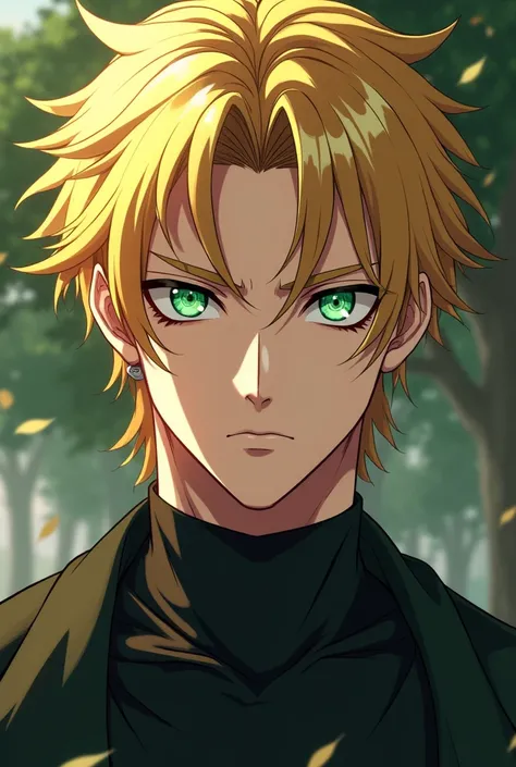 AnimeHandsome man, golden hair, green eyes