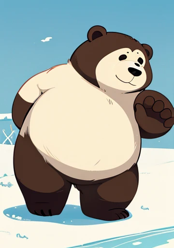 Bare bears, 3 cute cartoon bears ,  1 brown bear , A panda bear and a polar bear , tender , Apapachable and mischievous, 