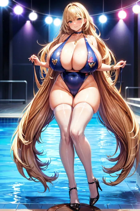  in ultra high quality、 ultra high resolution、 super high heels、 noise removal 、perfection、Picture quality adjustment、Balance Adjustment、 OPTIMAL LIGHTING 、Minor corrections、Detail Correction、 perfect anatomy、 girl、(( competitive swimsuit、 high leg swimsui...