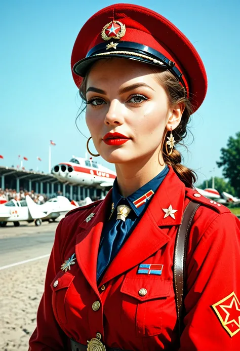 Student woman in Soviet Union
