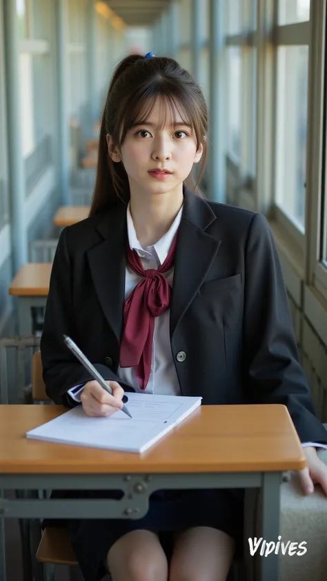 この若い日本人女性の Hi-Res写真,  Complex Details,  extremely detailed,  sharp concentration,   professional lighting ,  portrait, Alone,  1 girl,   Natural Makeup ,  pale skin on a street car,  fine skin, ( small head, Small face:1.2) , detailed face,   Fine Eye ,  s...