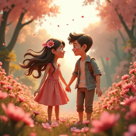 3D animation style photo,
Oh my friend come, let us decorate the dreams, let us live every moment, do as the heart desires, let us do as our heart desires, come my friend, let this journey be of flowers, be filled with fragrances, every moment, every look....