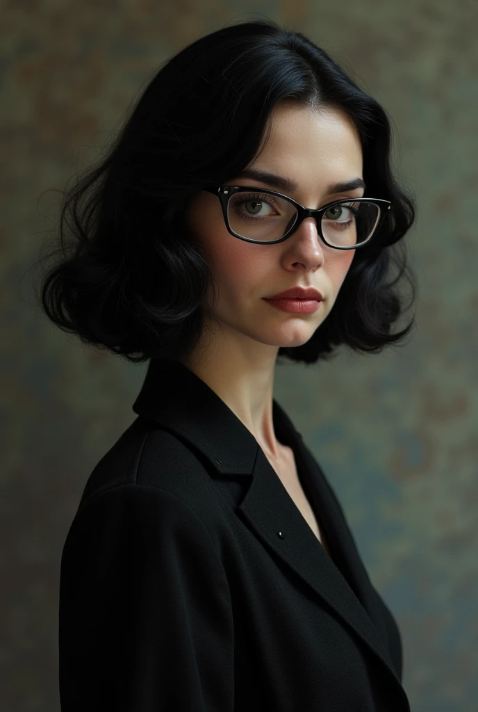 clara (the "aunt")
Age: Approximately 50 years.
appearance:
 jet black hair,  slightly gray at the temples .
 Thin face with features marked by time , but still retains a serene beauty.
He wears thin-framed glasses that give him an intellectual air .
 She ...