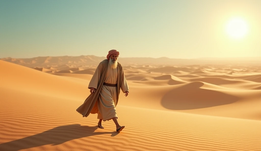 Uthman bin Mazh'un again walks in the desert