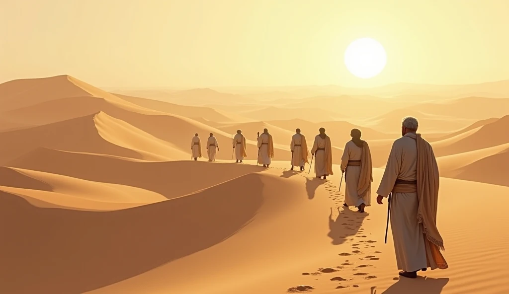 Uthman bin Mazh'un again walked in the desert with his companions