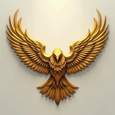 Draw some logo-style falcon wings, put a little silver on the corner of the wings.Gold Colour,HQ.