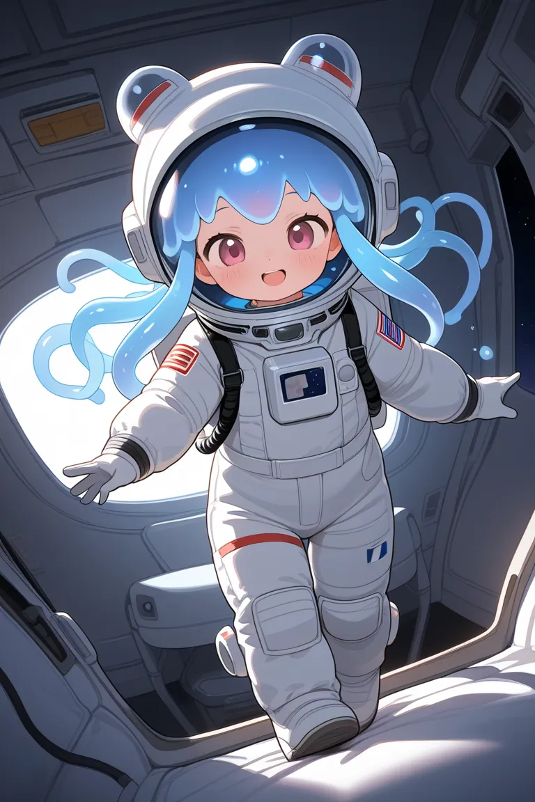 Adorable,loli,astronaut,spacesuit,space_helmet,bubble_helmet,gloves,cum_in_helmet,happy_sex,fullbody,1girl,jellyfish_girl