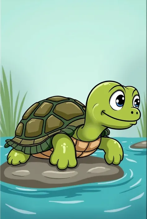 

Title: "The Adventure of Timmy the Turtle"

Once upon a time in a peaceful pond lived a little turtle named Timmy. Timmy was different from the other turtles in the pond. While his friends liked to swim slowly and bask in the sun all day, Timmy had a big...