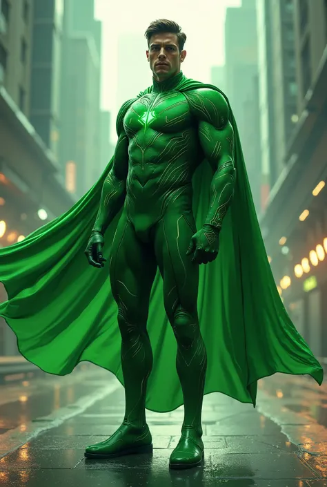 Super hero green suit

