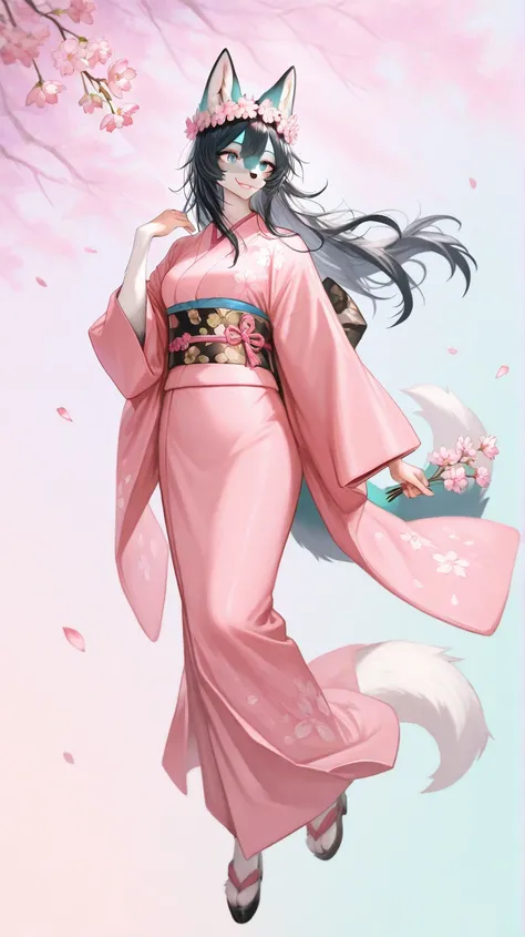 closeup, furry, blue eyes、long hair, hair blowing in wind, fox furry girl, (light color:1.4)GBF_style、748cmstyle、32K、 is present、Artistic、 professional lighting、 super detailed depiction of a white string、Artwork、Original Works、 super detailed face 、 super...