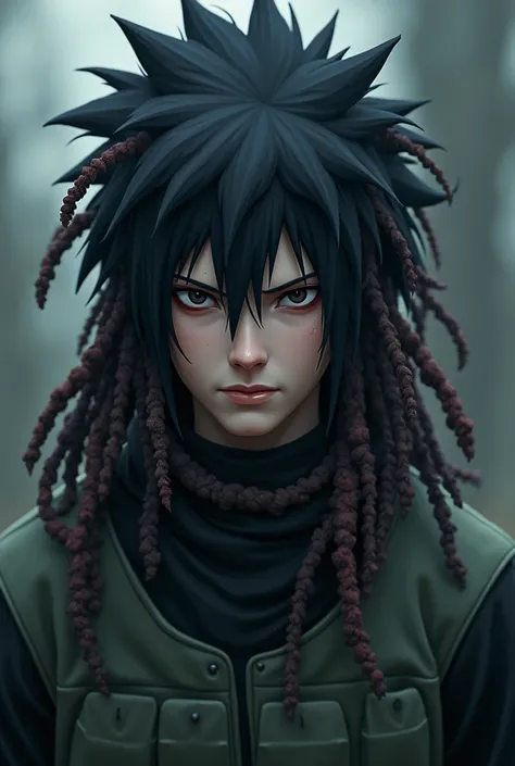 Sasuke uchiha mixed with dreads