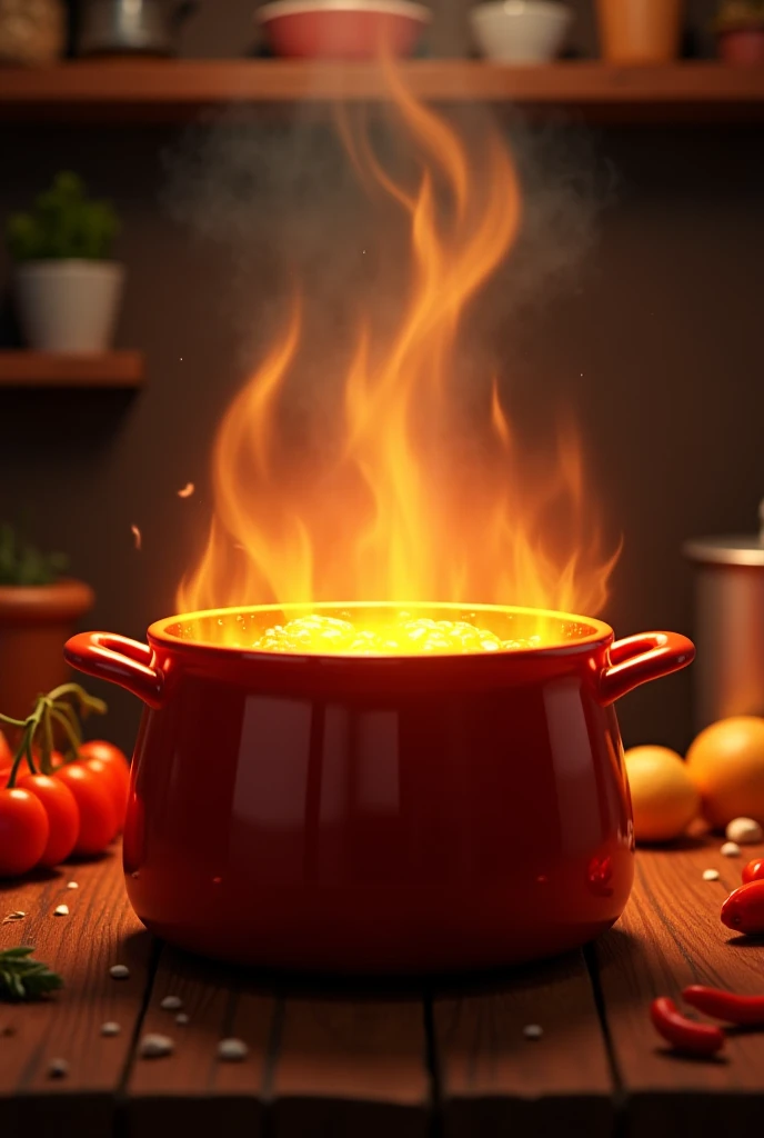 The pot is hot