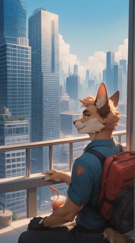 Source_furry, (((1boy))), furry, anthro, cityscape 