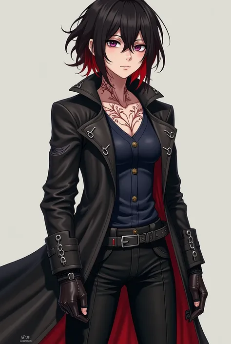 *Ruby Rose, the former leader of team RWBY, her figure is marked by scars that cover practically the entire extent of her fair skin. These scars,  of various sizes , shapes and depths, they encompass her back, torso, neck, arms and legs, forming a map of h...