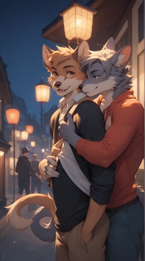 Source_furry, (((1boy))), furry, anthro, night 