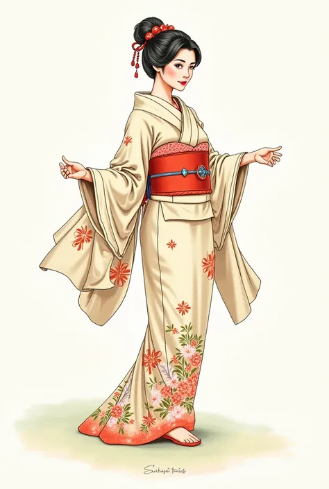 Kimono drawing
