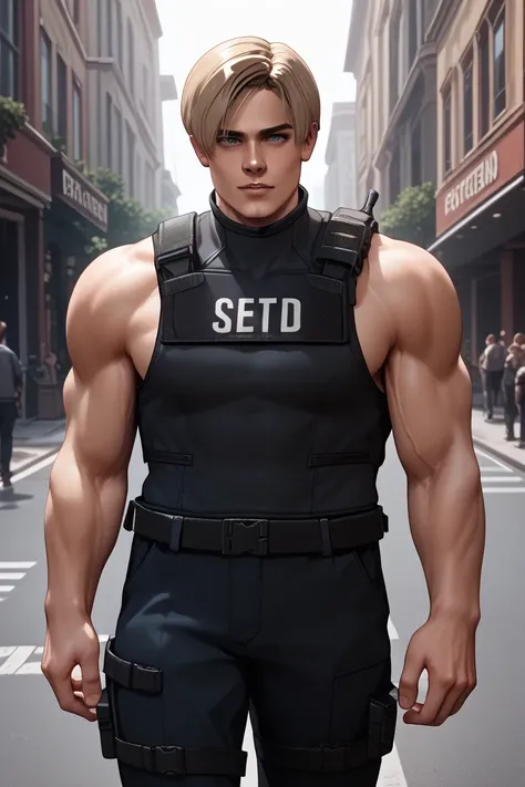 (High resolution CG), (    best quality conversation  ), (High resolution CG), (    best quality conversation  ), Backstreets,. Kennedy, SWAT Clothing,         beautiful and charming young man ,       muscular and toned    ,