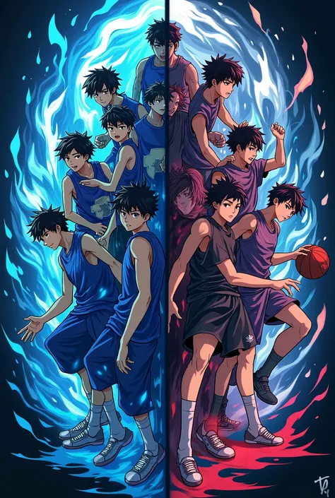 I want a Blue Lock X kuroko basketball logo 