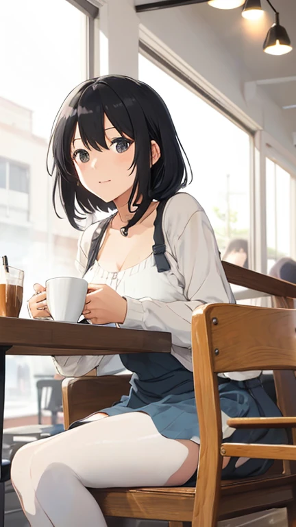   black hair, Cafe in the student area