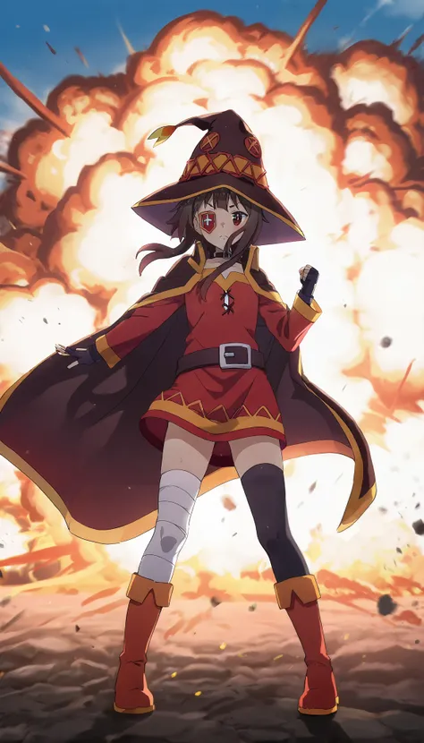   Konosuba ,( megumin),Explosion of background 