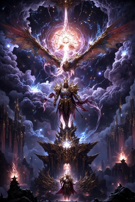 "Above the known cosmos, past the reaches of mortals, lies the Astral Plane—a realm of infinite wonders and celestial horrors, where the fabric of reality twists into shimmering nebulae and cosmic storms. Here, the Celestial Guardian Knight makes his etern...