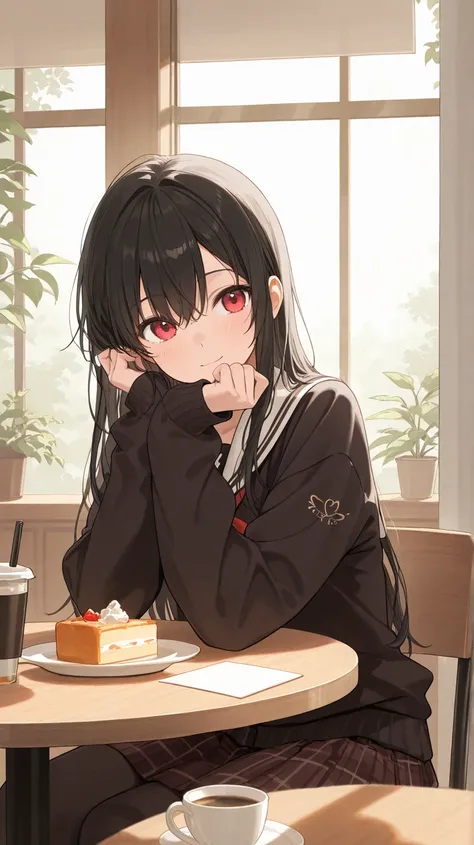   black hair, Cafe in the student area