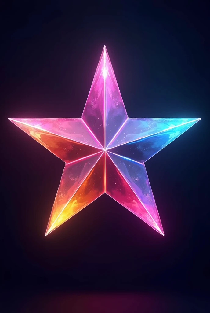 Would you make a cool impressive one profile picture with a star icon with 7 colors 