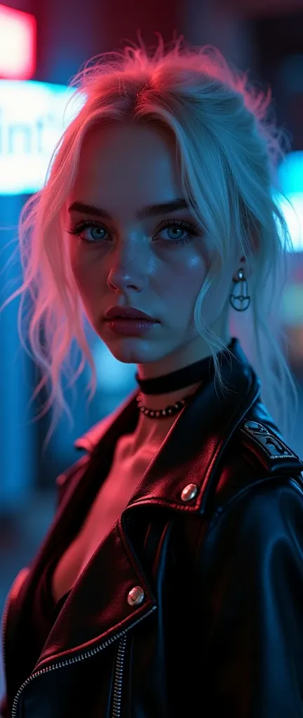 (Best Quality,4k,8k,High resolution,masterpiece:1.2),ultra detailed,sharp focus,(realist,photorealist,fotorrealista:1.37),Fotorrealist, low lighting, alone, 1 girl, aged 14, youthful, skinny, Nodic, Finnish, platinum blonde hair, piercing water-blue eyes, ...