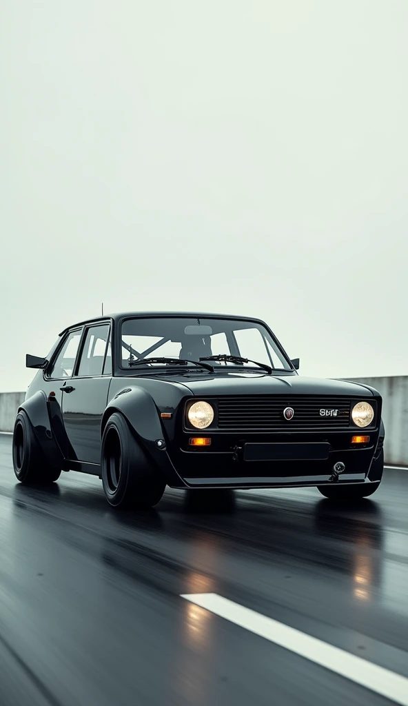 Black Fiat 126p make world speed record 