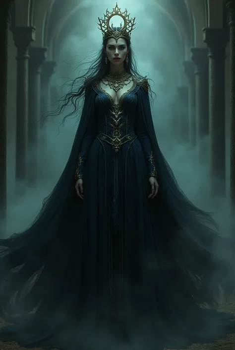 Make an image of the queen of the underworld 
