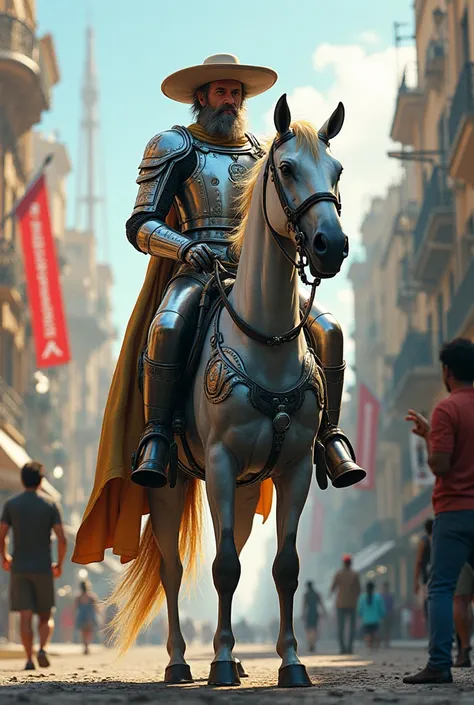 Don Quijote and Rocinante for the city of Barcelona in 2025