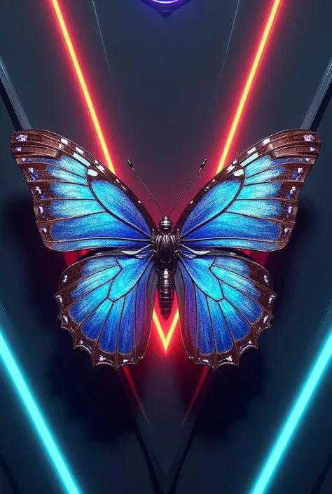 Metamorphosis of a butterfly for an 80s product