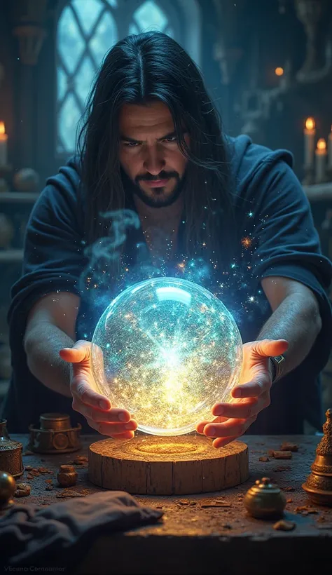 began crafting a powerful magical ball. It shimmered with vibrant light as they combined their magic.