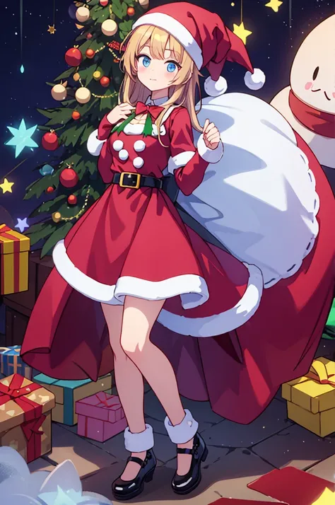 Santa dress ,  full body, Santa shoes