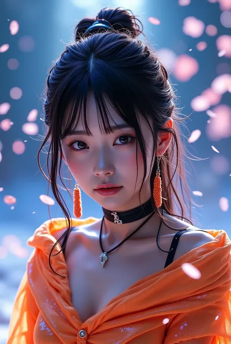 
theme: Amidst fantastic cherry blossoms at night 、A scene where a beautiful Japanese girl dances and floats 。 realistically capture visuals that give off an overwhelming presence 。
Age and appearance :
18〜 beautiful 22-year-old Japanese girl 。 a baby face...