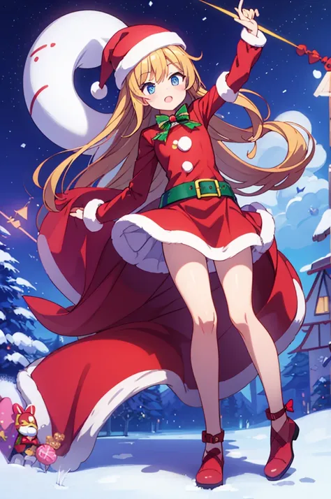 Santa dress ,  full body, Santa shoes