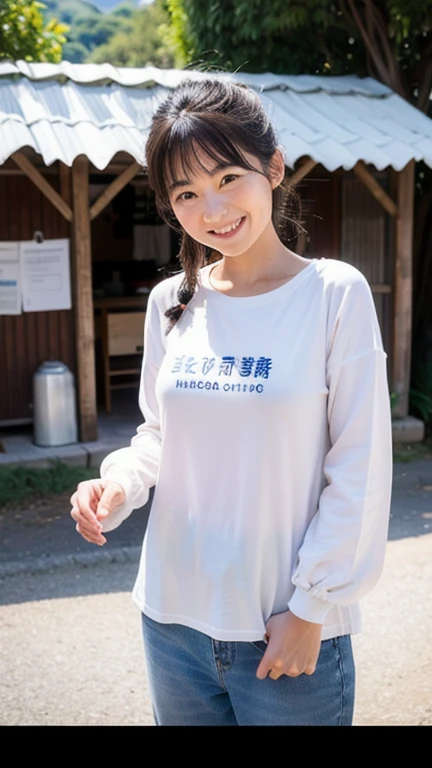 📅 4月20日
青年海外協力隊の日
A warm-hearted volunteer woman in a simple yet stylish outfit, interacting with ren in a rural village. Her smile radiates kindness and hope. Natural and heartfelt, ultra-detailed."