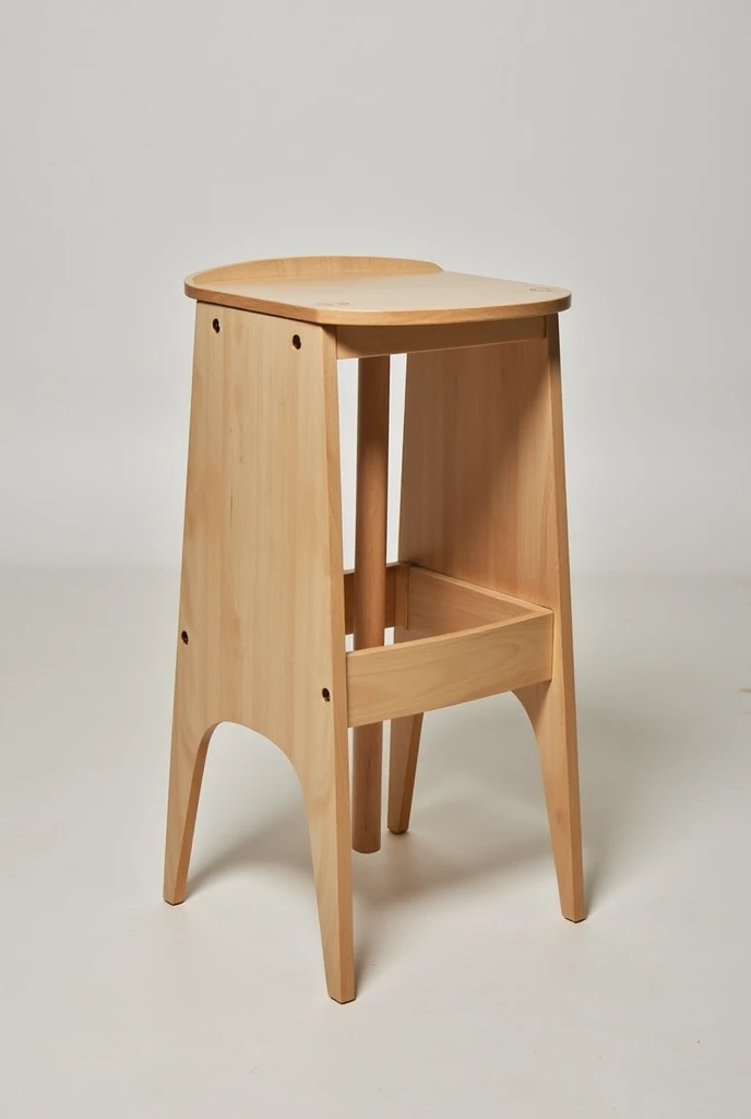 Storage drafting stool form wood