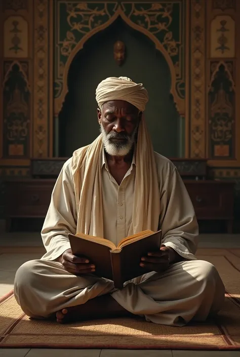 A Sudanese  memorizes the Quran

