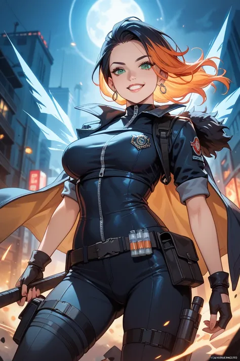 A 24-year-old female paranormal investigator named Sasara, working for the Temporary Paranormal Investigation Division. She is an esper with enhanced physical abilities and healing powers. She has ashen-colored hair and striking blue-green eyes. Her expres...