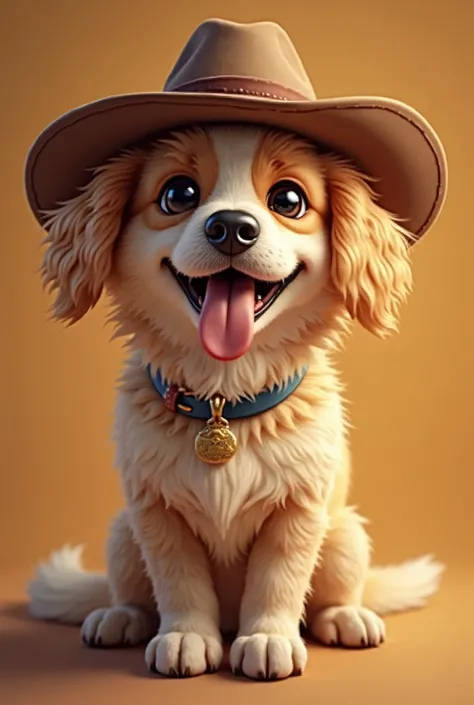 My dog in the cowboy hat