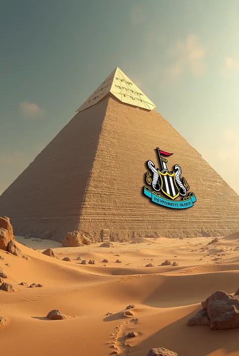 Piramid in arab with newcastle united fc badge