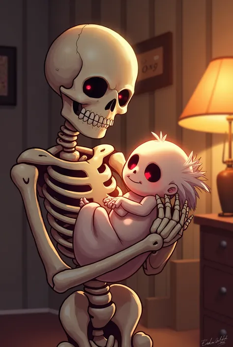 Papyrus having a baby with sans