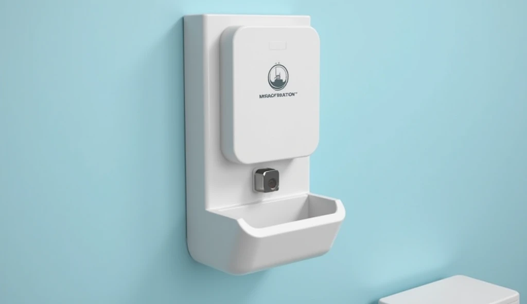 Compact Eye Wash Station for Laboratories: A close-up image of a compact, wall-mounted eye wash station designed specifically for laboratory settings, highlighting its space-saving design and quick activation features