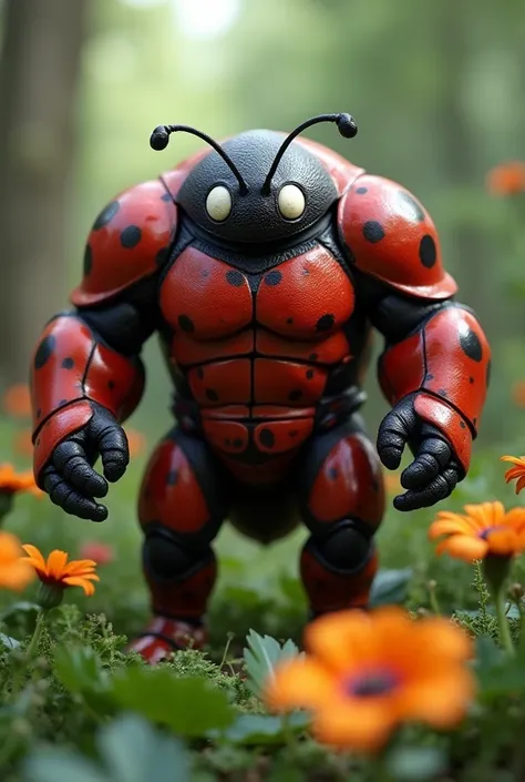 A very strong and muscular ladybug