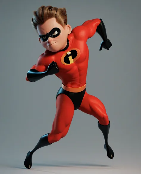 Dash Parr, Incredibles, Leotard, Muscular, Show Full Body