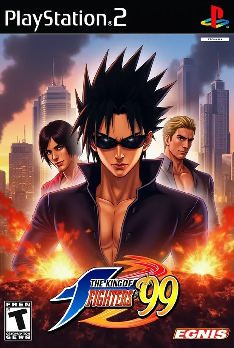 Capa do jogo the king of fighters 99 com oculos PlayStation 2